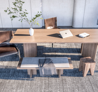  现代书桌 书房家具 书桌椅 雕塑摆件